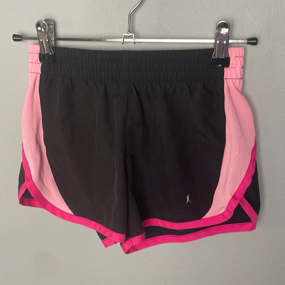 Danskin Now Lined Running Black Pink Gymnastics Active Shorts | Size Small Child